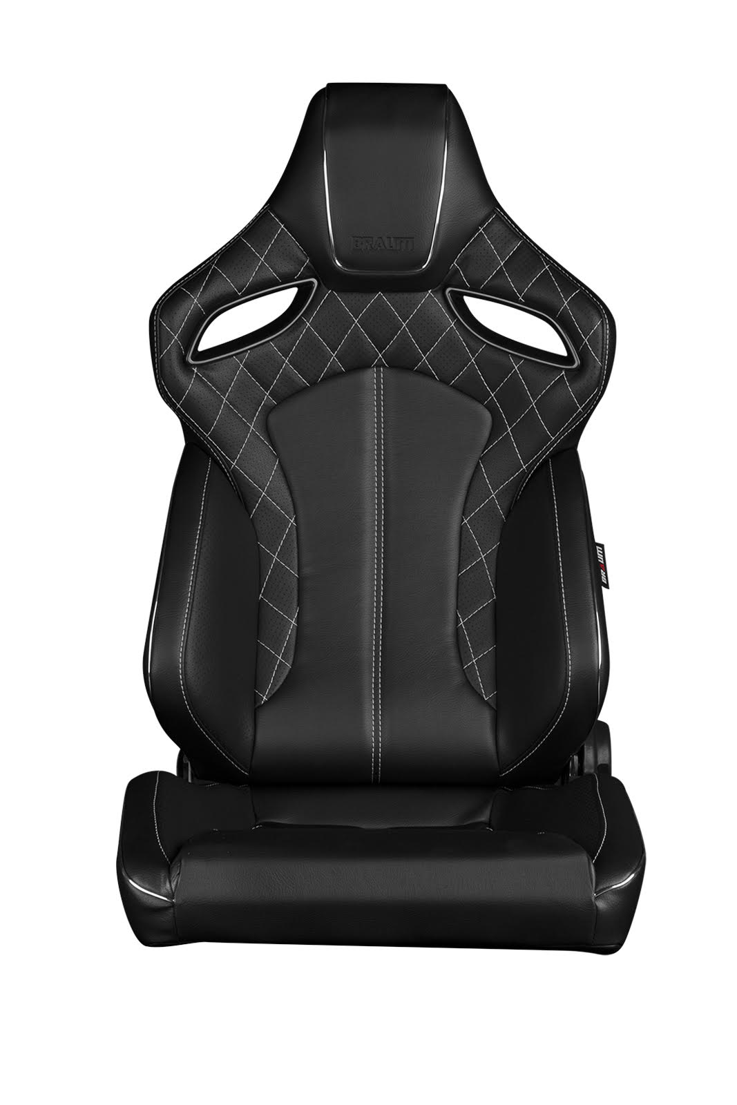 Braum Orue Black Diamond White Stitching Sport Seats: Pair